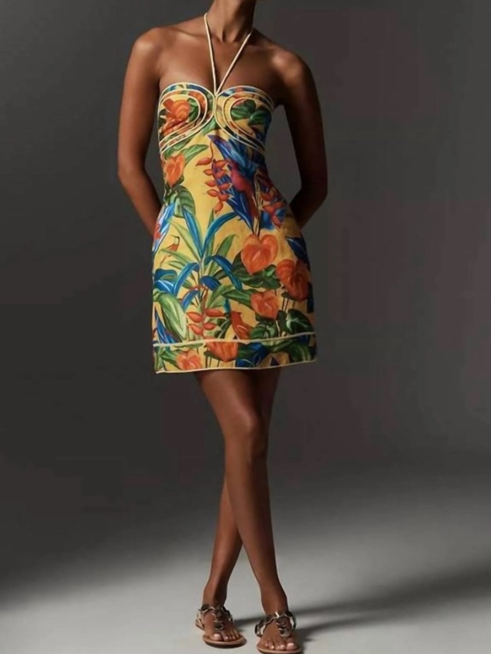 Farm Rio Bright Nature Mini Dress - Picture 2 of 15